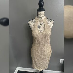 Miss Ord Medium/Large Gold Sequin Dress